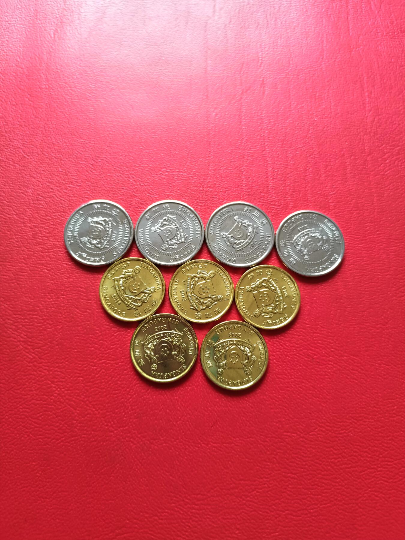 【云涧收藏】第七十八场 新加坡2013年卷拆5、10分9枚