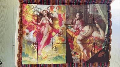 光影卡牌第25期，各家亲签，各家套卡，持续收拍品 - 妖姬传特卡九拼，2个人物