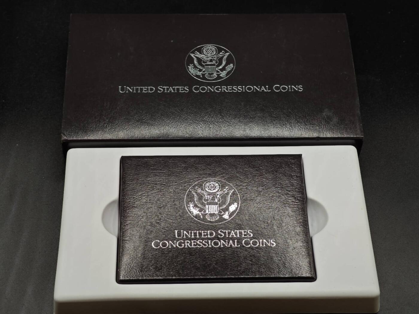 【淘币小摊】实时拍第七百九十五拍   银币套币场   满百包邮可预留二周 每周一统一发货   美国1989年宪法200周年纪念银币镍币套含一元银币26.7克900银 银价264