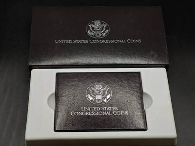 【淘币小摊】实时拍第七百九十五拍   银币套币场   满百包邮可预留二周 每周一统一发货   - 美国1989年宪法200周年纪念银币镍币套含一元银币26.7克900银 银价264