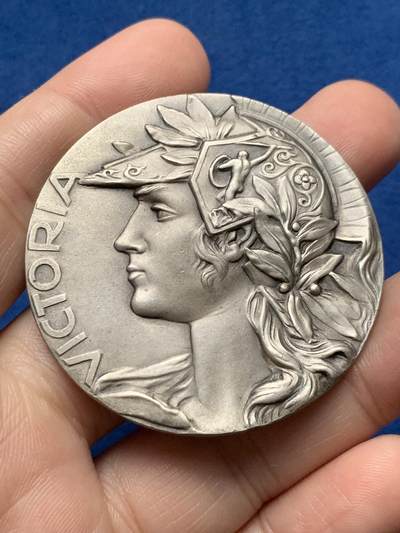 《竞宝斋》第437场 周日，周一2场连拍 （全场包邮） - 罗马体育赛事纪念章 42.15克 49.2mm