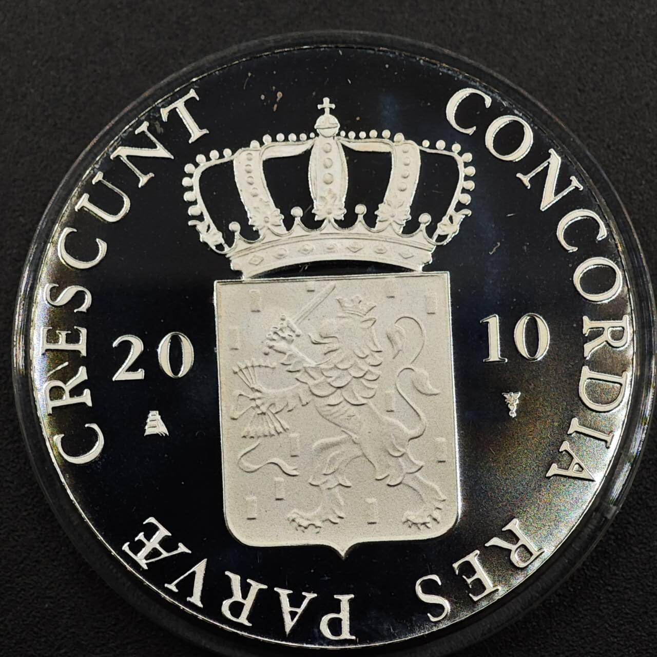 【淘币小摊】实时拍第七百九十五拍   银币套币场   满百包邮可预留二周 每周一统一发货   （稀少）2010年荷兰1杜卡特精制银币 12省系列-格尔德兰 28.25克873银 发行量5千 盒证全