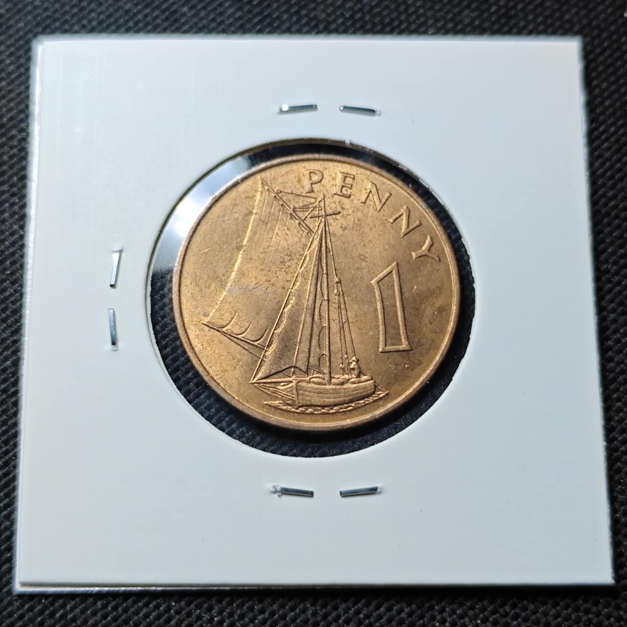 KK钱币收藏小铺  第368场  2月预留时间 周末发货  1966英属冈比亚1便士铜币 好品