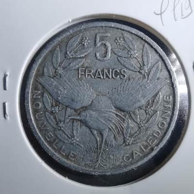 沼泽如烟--第899场 - 法属新喀里多尼亚1952年5法郎