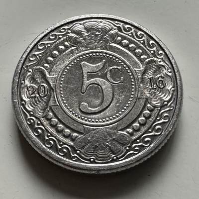 🌹外币初藏🌹🐯2025年第126场  每周二四六晚8️⃣点 接代拍 - 荷属安的列斯2016年五分