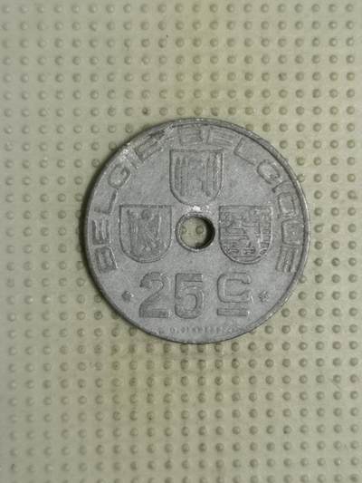2025年第112场各国散币拍卖（总第112场） - 比利时1944年25分锌币