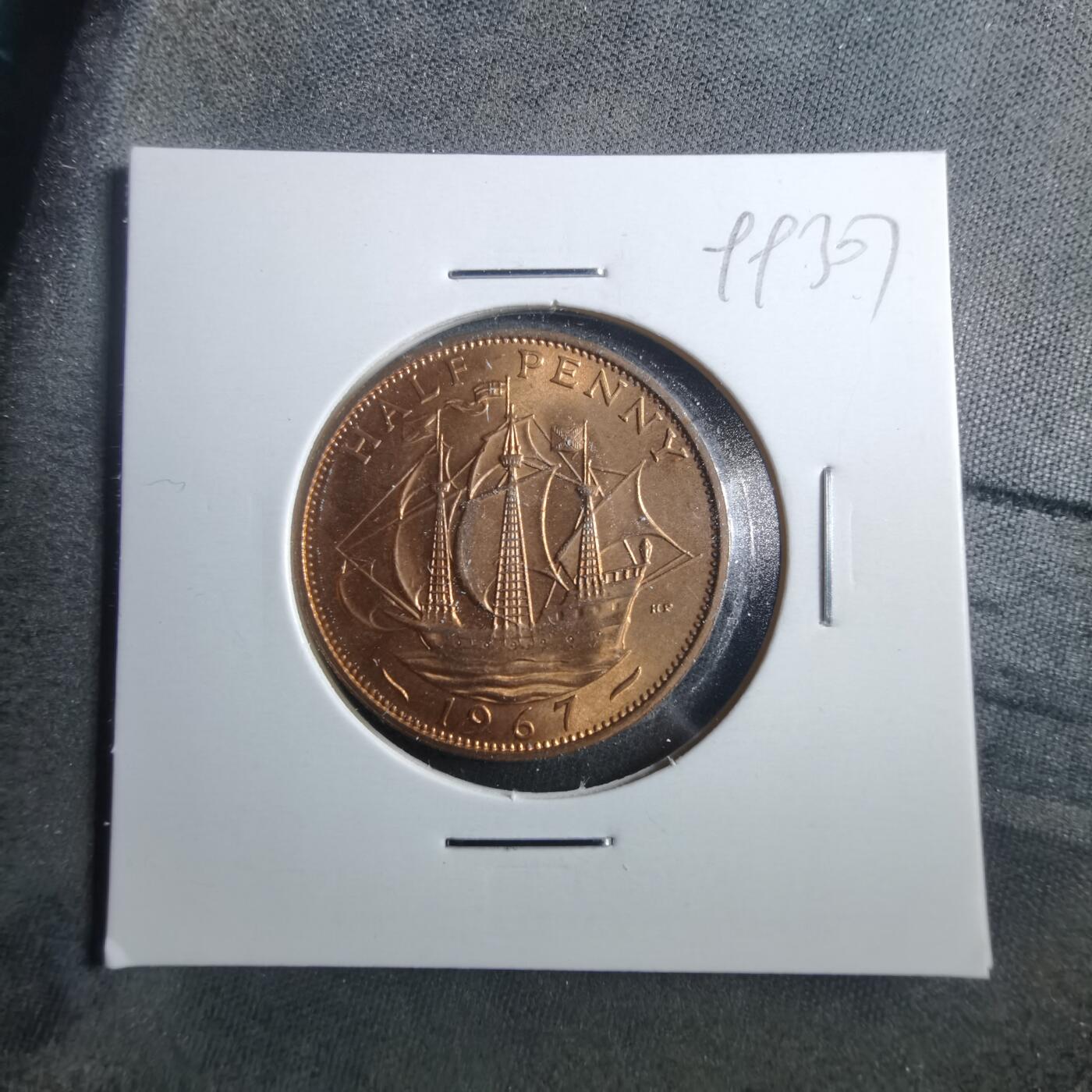 沼泽如烟--第899场 英国1967年半便士