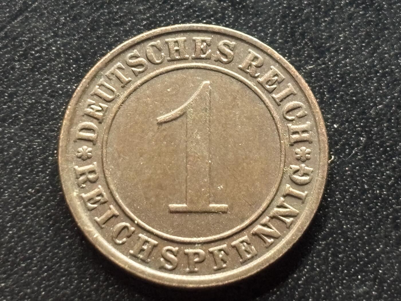 邮泉阁限时拍卖第三十五场 德国硬币专场（硬币在国外。请付邮费6元。） 德国魏玛共和国帝国马克1935年1芬尼E版