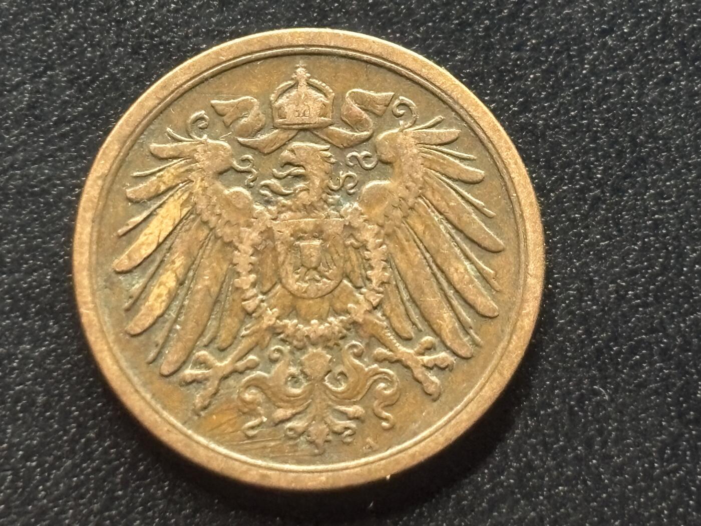 邮泉阁限时拍卖第三十五场 德国硬币专场（硬币在国外。请付邮费6元。） 德意志帝国1905年2芬尼A版