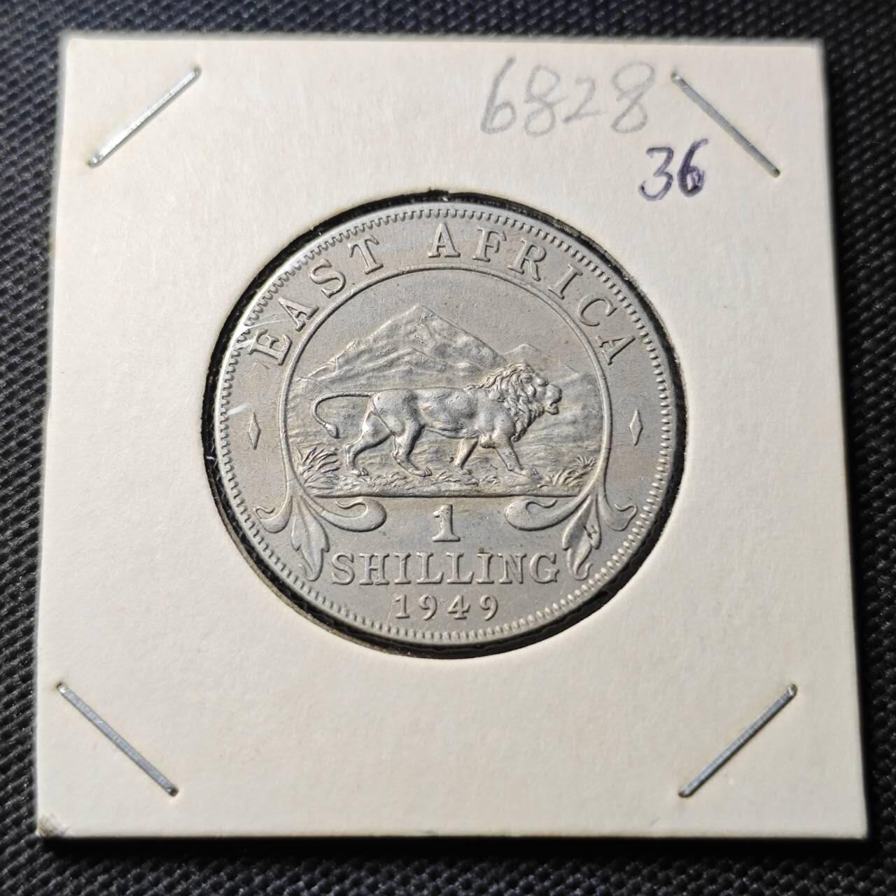 KK钱币收藏小铺  第368场  2月预留时间 周末发货  1949英属东非 乔六一先令