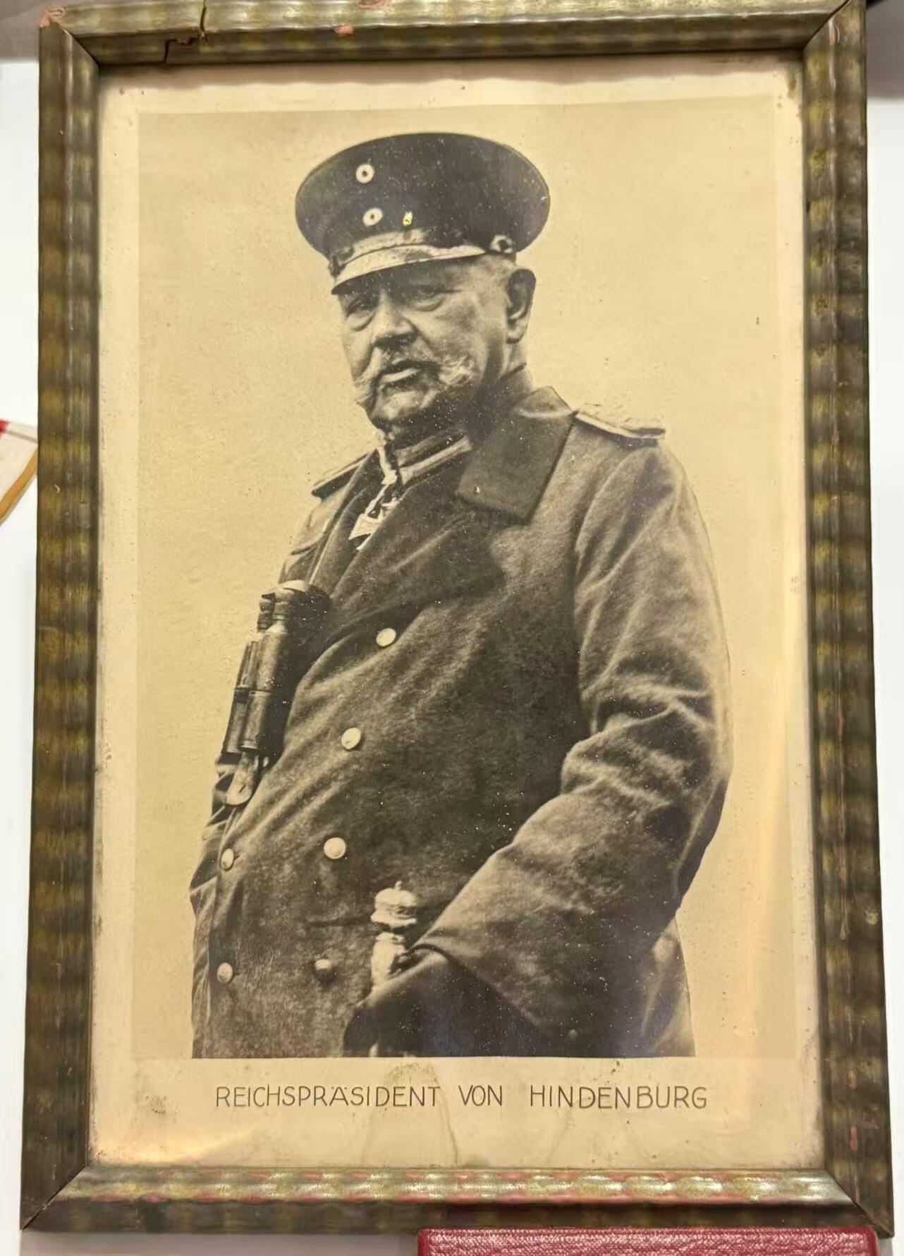 韵星假日精品2025秋季军品类拍卖会-- Rimey Holidays Boutique 2025 Autumn Militaria Sale 德意志帝国兴登堡元帅原版照片，尺寸巨大