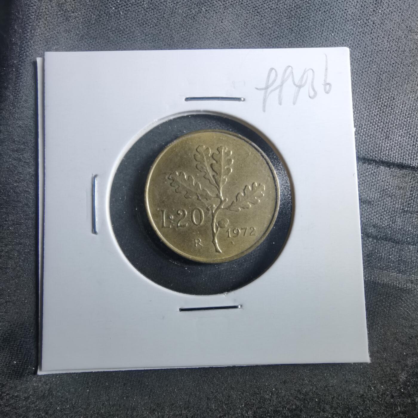 沼泽如烟--第899场 意大利1972年20里拉