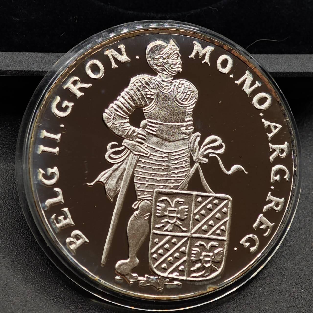 【淘币小摊】实时拍第七百九十五拍   银币套币场   满百包邮可预留二周 每周一统一发货   1994年荷兰1杜卡特精制银币 七省系列-格罗宁根 28.25克873银 发行量1万1千 盒证全