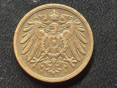 邮泉阁限时拍卖第三十五场 德国硬币专场（硬币在国外。请付邮费6元。） 德意志帝国1912年2芬尼A版