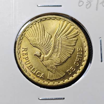 KK钱币收藏小铺  第368场  2月预留时间 周末发货 -  1970智利10分铜币 好品飞鹰铜币