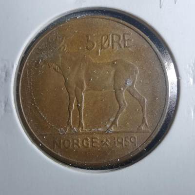 沼泽如烟--第899场 - 挪威1959年5欧尔