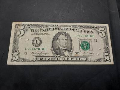 博彦收藏  11月15日 8点 钱币专场 - 1988 美国5元 流通品