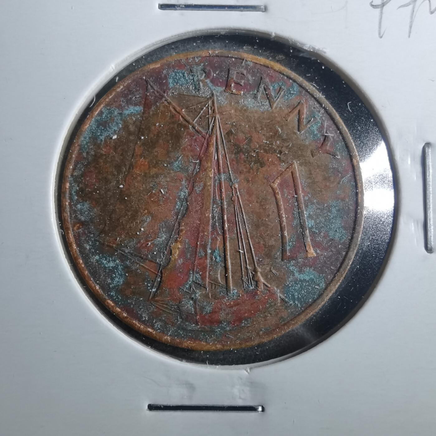 沼泽如烟--第899场 冈比亚1966年1便士