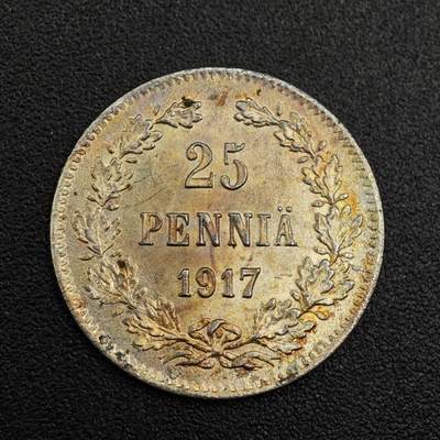 【淘币小摊】实时拍第七百九十五拍   银币套币场   满百包邮可预留二周 每周一统一发货   - 芬兰1917年25芬妮银币