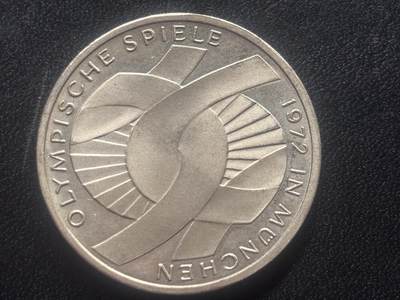 邮泉阁限时拍卖第三十五场 德国硬币专场（硬币在国外。请付邮费6元。） 西德（联邦德国）1972年10马克纪念银币观众J版