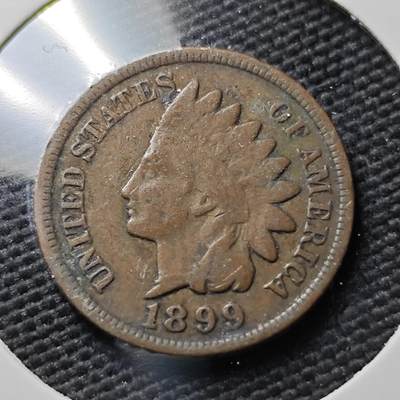 KK钱币收藏小铺  第367场  2月预留时间 周末发货 -  1899美国1分铜币