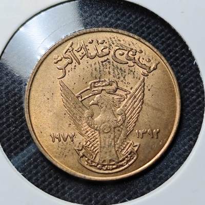 KK钱币收藏小铺  第368场  2月预留时间 周末发货 -  苏丹5米利姆铜币 好品