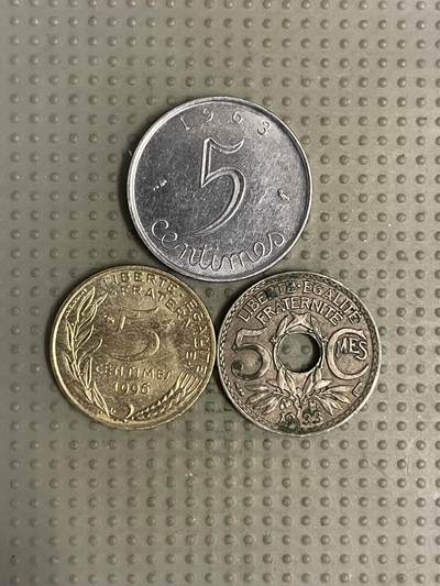 2025年第111场各国散币拍卖（总第111场） - 法国5生丁3枚