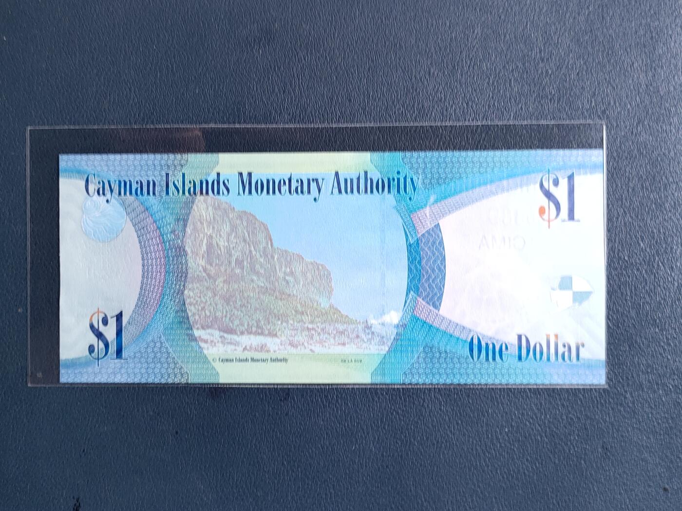 中外各国钞、纪念钞、券专场（第三十三场） 2018年版开曼群岛1元全新纸币 美洲外国钱币