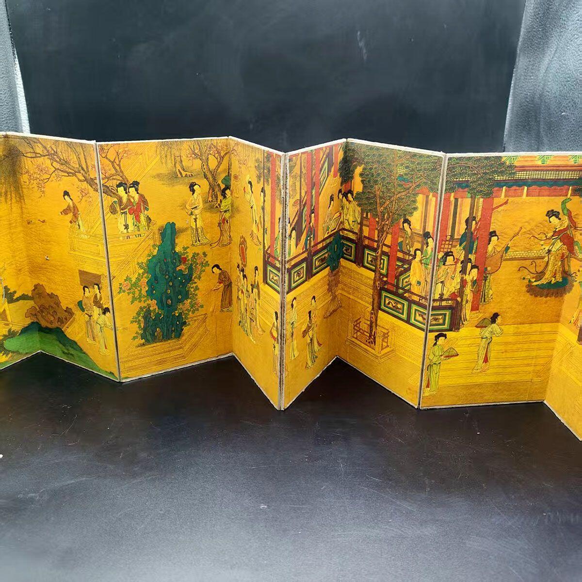 听雨轩（25） 仇英百美图精品册硬宣纸尺寸19cm*10cm画心8cm*19cm