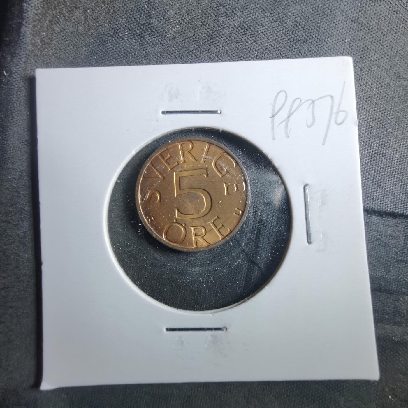 沼泽如烟--第899场 瑞典1977年5欧尔