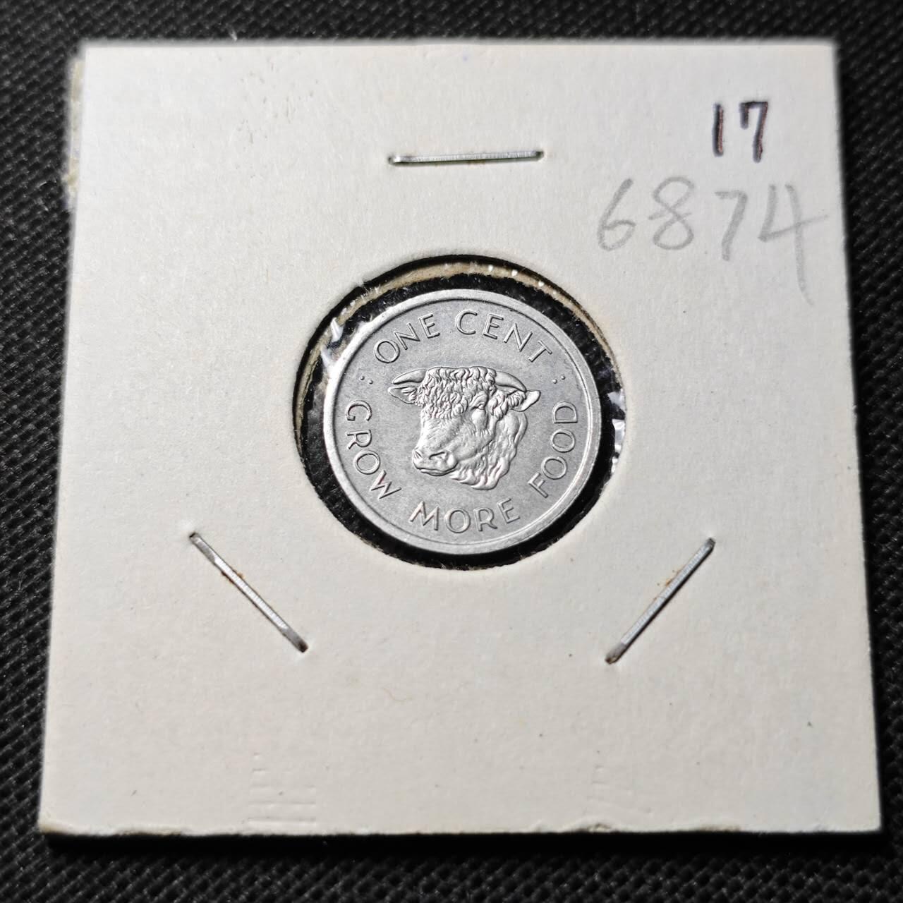 KK钱币收藏小铺  第368场  2月预留时间 周末发货  1972塞舌尔2分纪念币