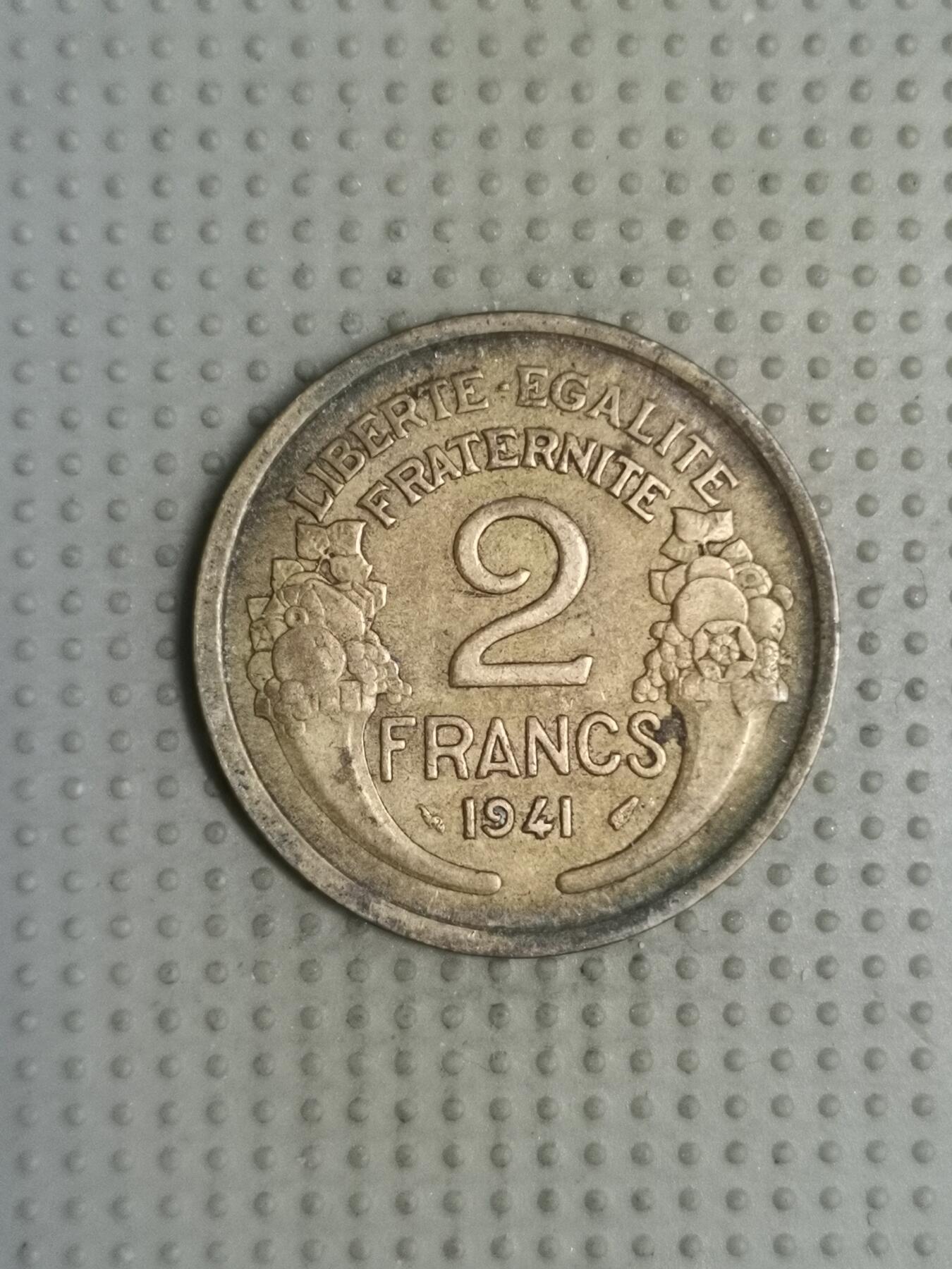 2025年第112场各国散币拍卖（总第112场） 法国1941年2法郎