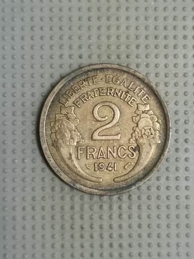 2025年第112场各国散币拍卖（总第112场） - 法国1941年2法郎