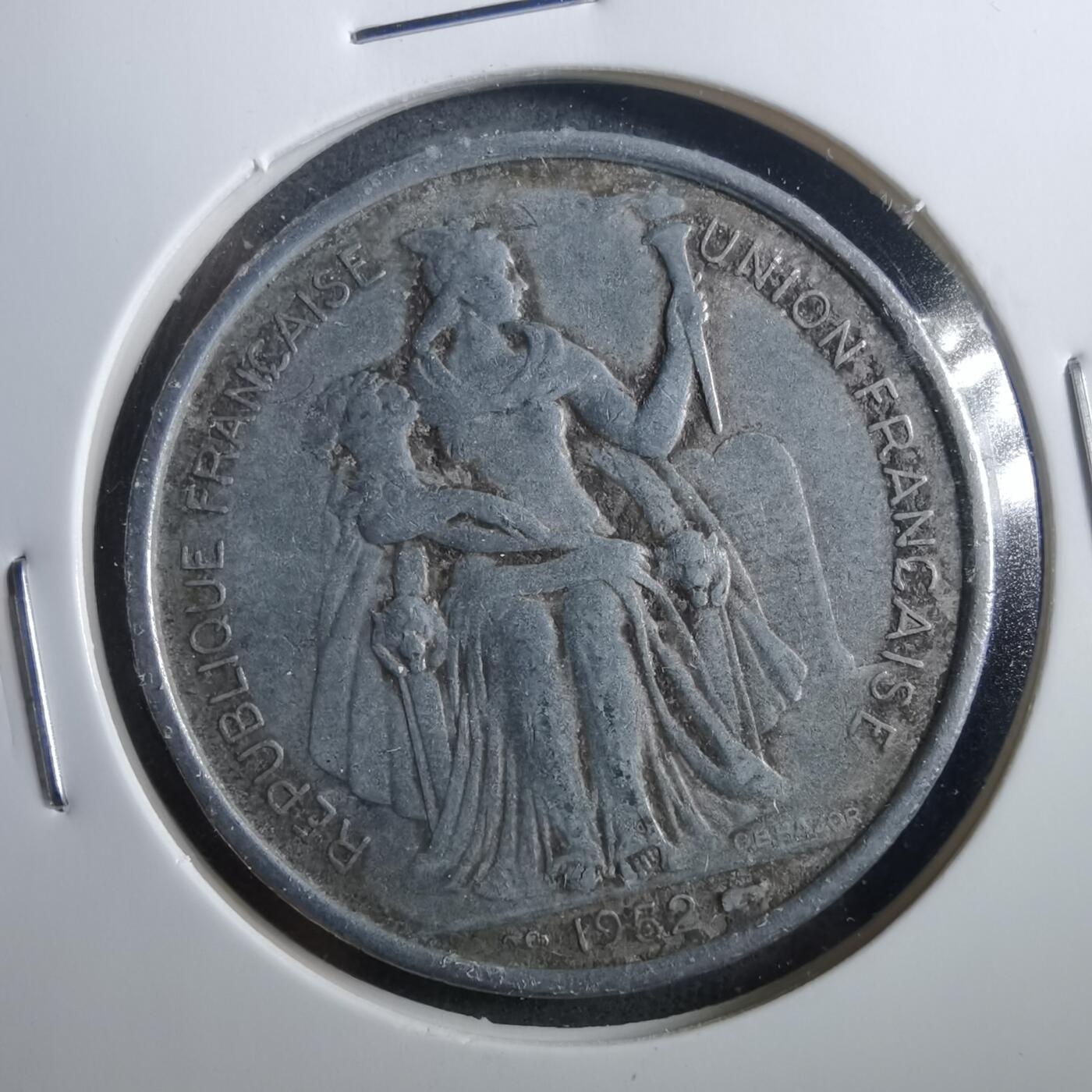 沼泽如烟--第899场 法属新喀里多尼亚1952年5法郎