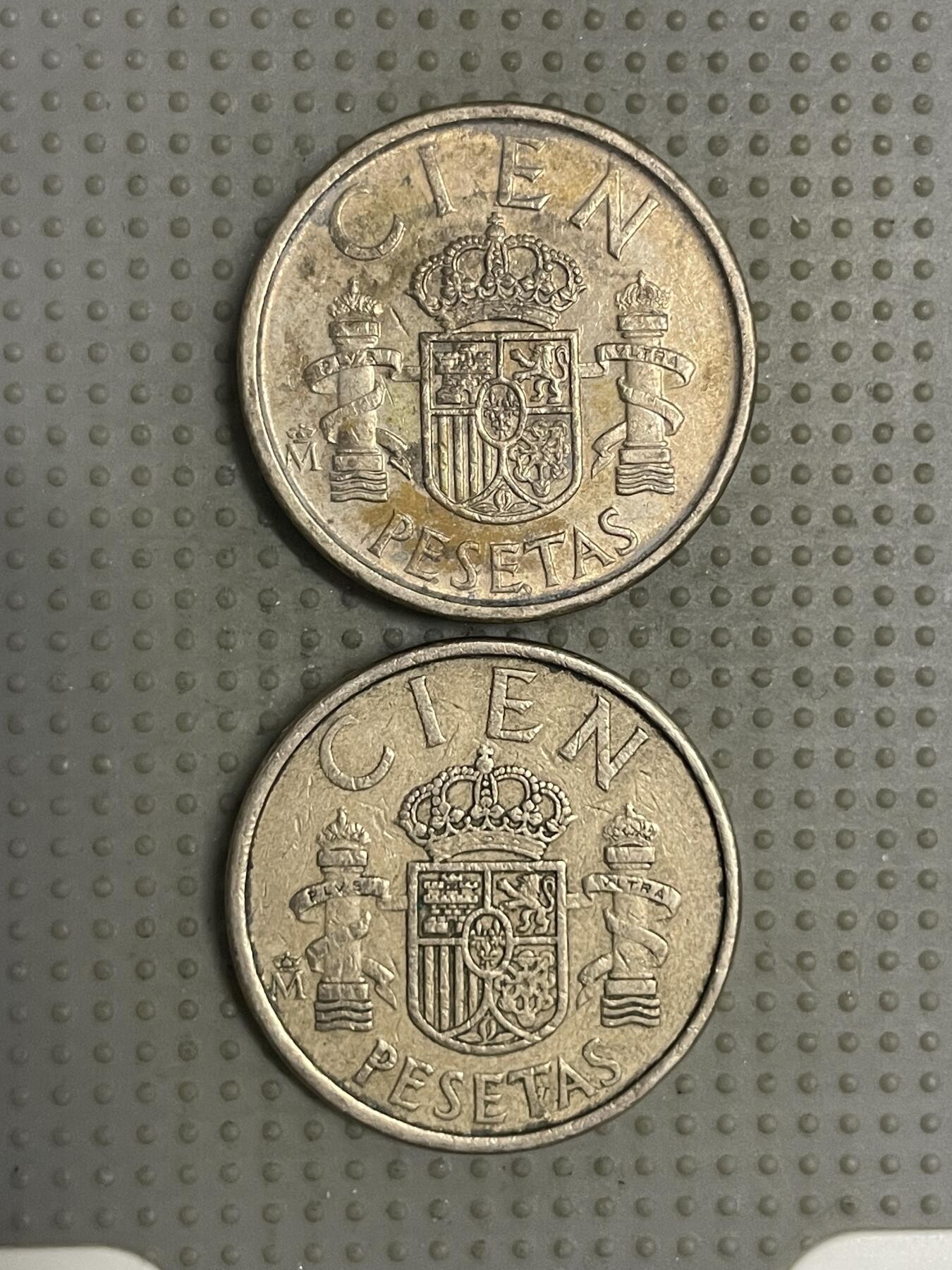 2025年第110场各国散币拍卖（总第110场） 西班牙1986年100比赛塔2枚