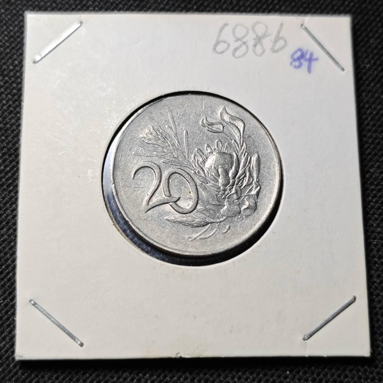 KK钱币收藏小铺  第368场  2月预留时间 周末发货  1965南非20分