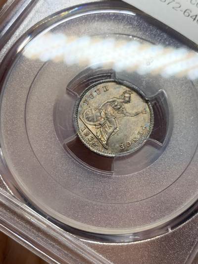 《竞宝斋》第437场 周日，周一2场连拍 （全场包邮） PCGS MS64+ 英国 1838年维多利亚首年GROAT 4便士银币 状态很好 转光十足
