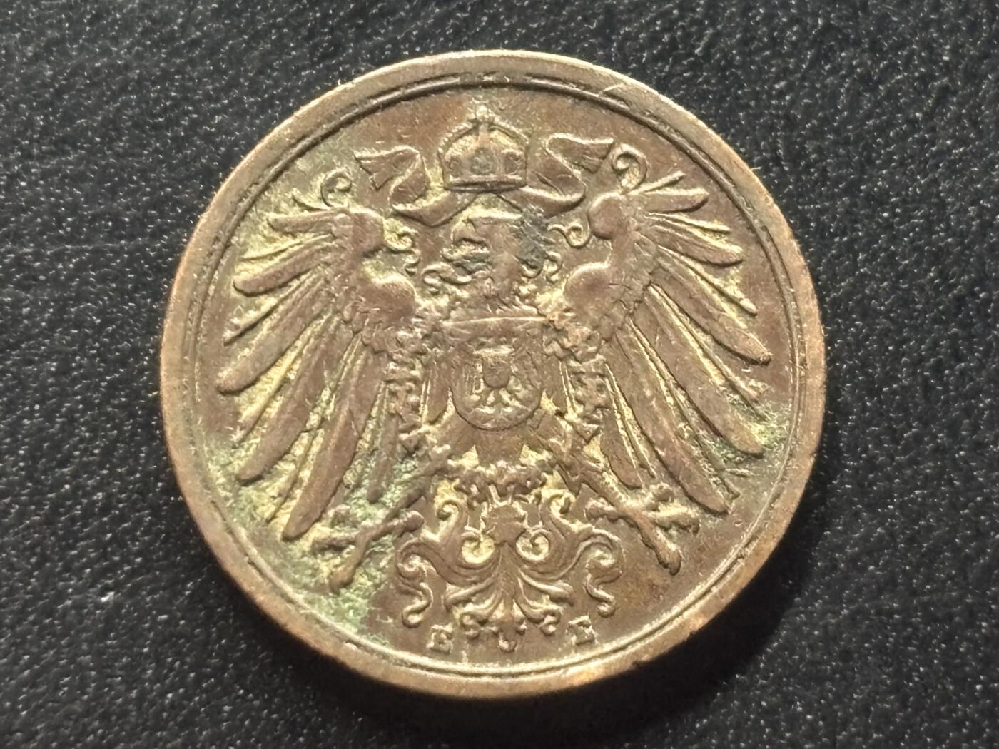 邮泉阁限时拍卖第三十五场 德国硬币专场（硬币在国外。请付邮费6元。） 德意志帝国1912年2芬尼E版