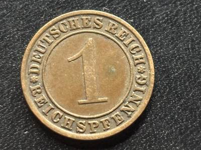 邮泉阁限时拍卖第三十五场 德国硬币专场（硬币在国外。请付邮费6元。） 德国魏玛共和国帝国马克1933年1芬尼A版