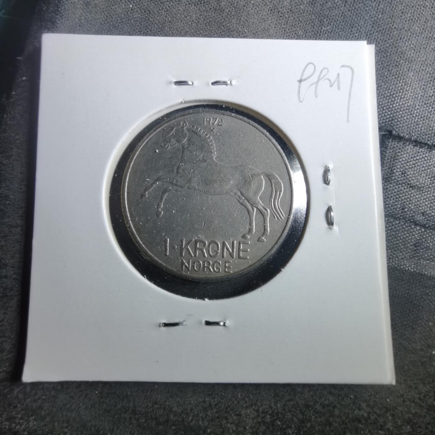 沼泽如烟--第899场 挪威1972年1克朗