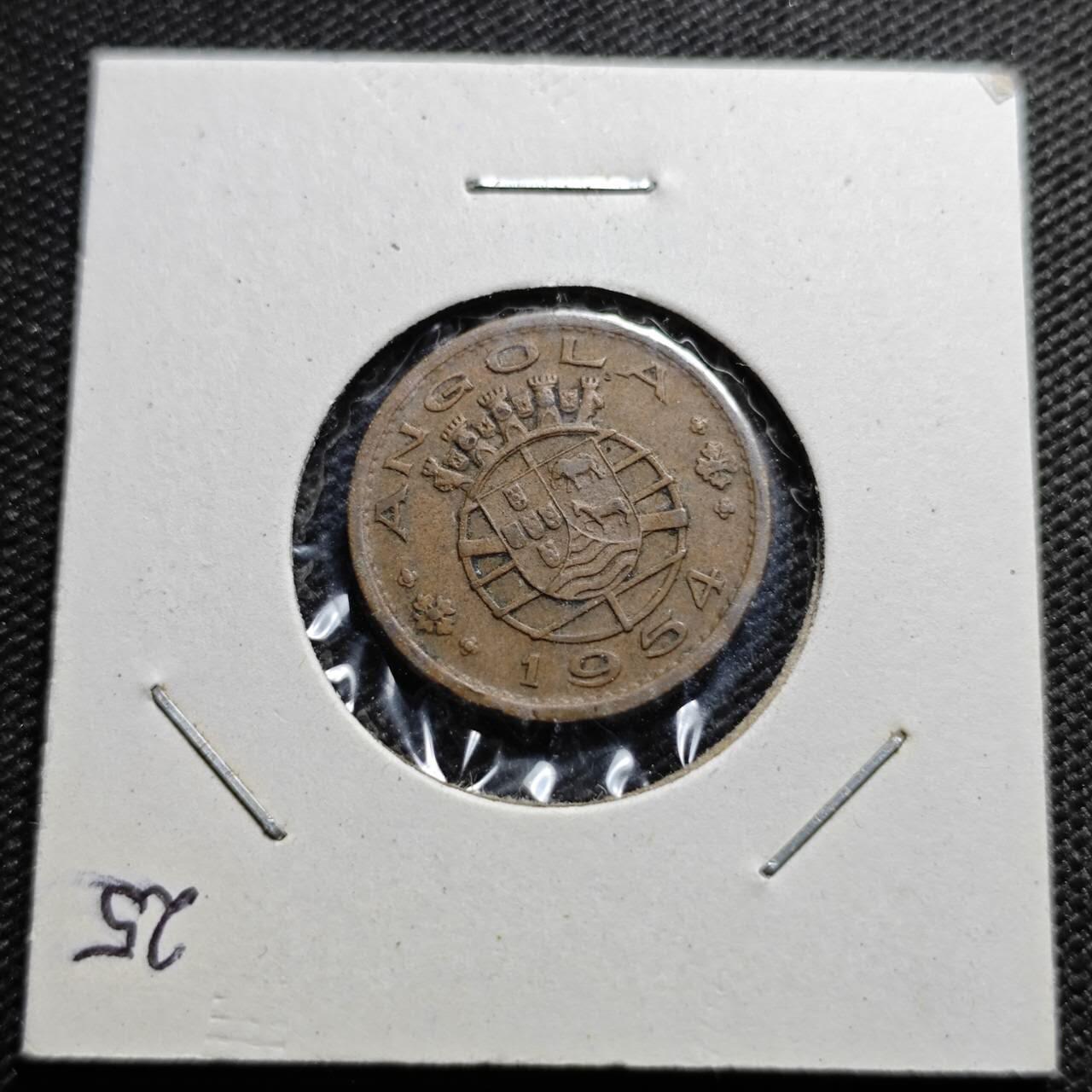 KK钱币收藏小铺  第368场  2月预留时间 周末发货  1954葡属安哥拉50分