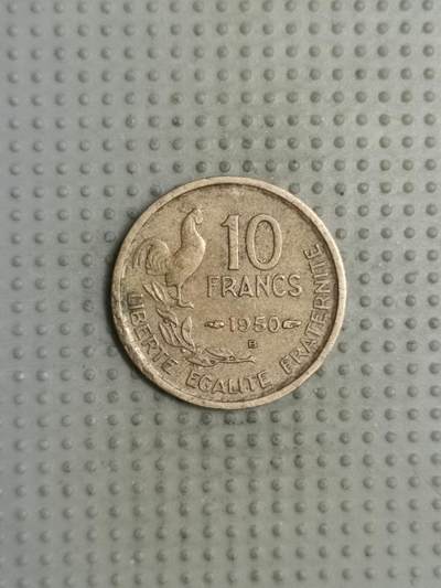 2025年第112场各国散币拍卖（总第112场） - 法国1950年10法郎