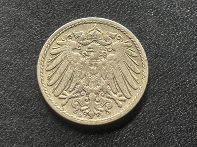 邮泉阁限时拍卖第三十五场 德国硬币专场（硬币在国外。请付邮费6元。） 德意志帝国1906年5芬尼D版