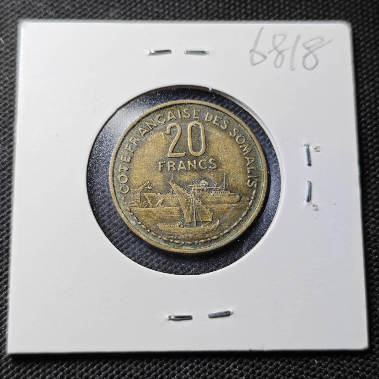 KK钱币收藏小铺  第368场  2月预留时间 周末发货  法属伊萨20法郎铜币