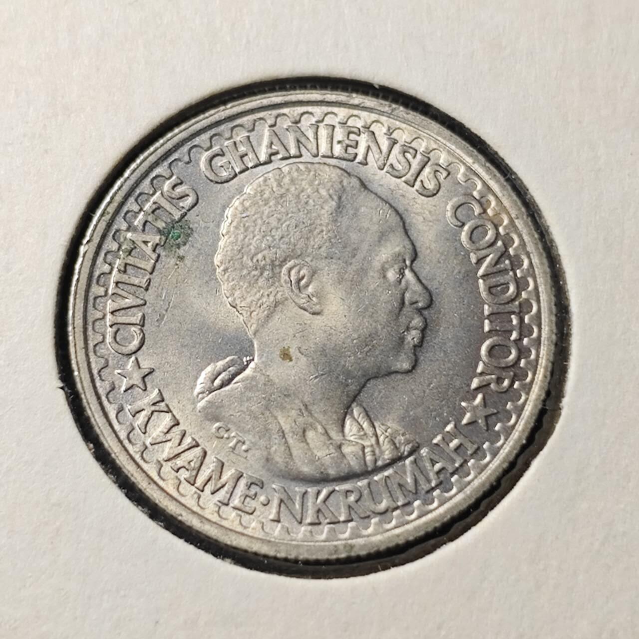 KK钱币收藏小铺  第368场  2月预留时间 周末发货  1965加纳10比塞瓦 好品