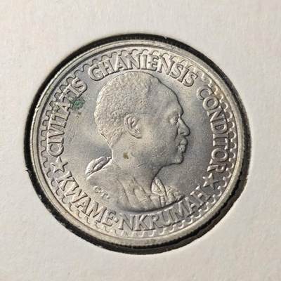 KK钱币收藏小铺  第368场  2月预留时间 周末发货 -  1965加纳10比塞瓦 好品