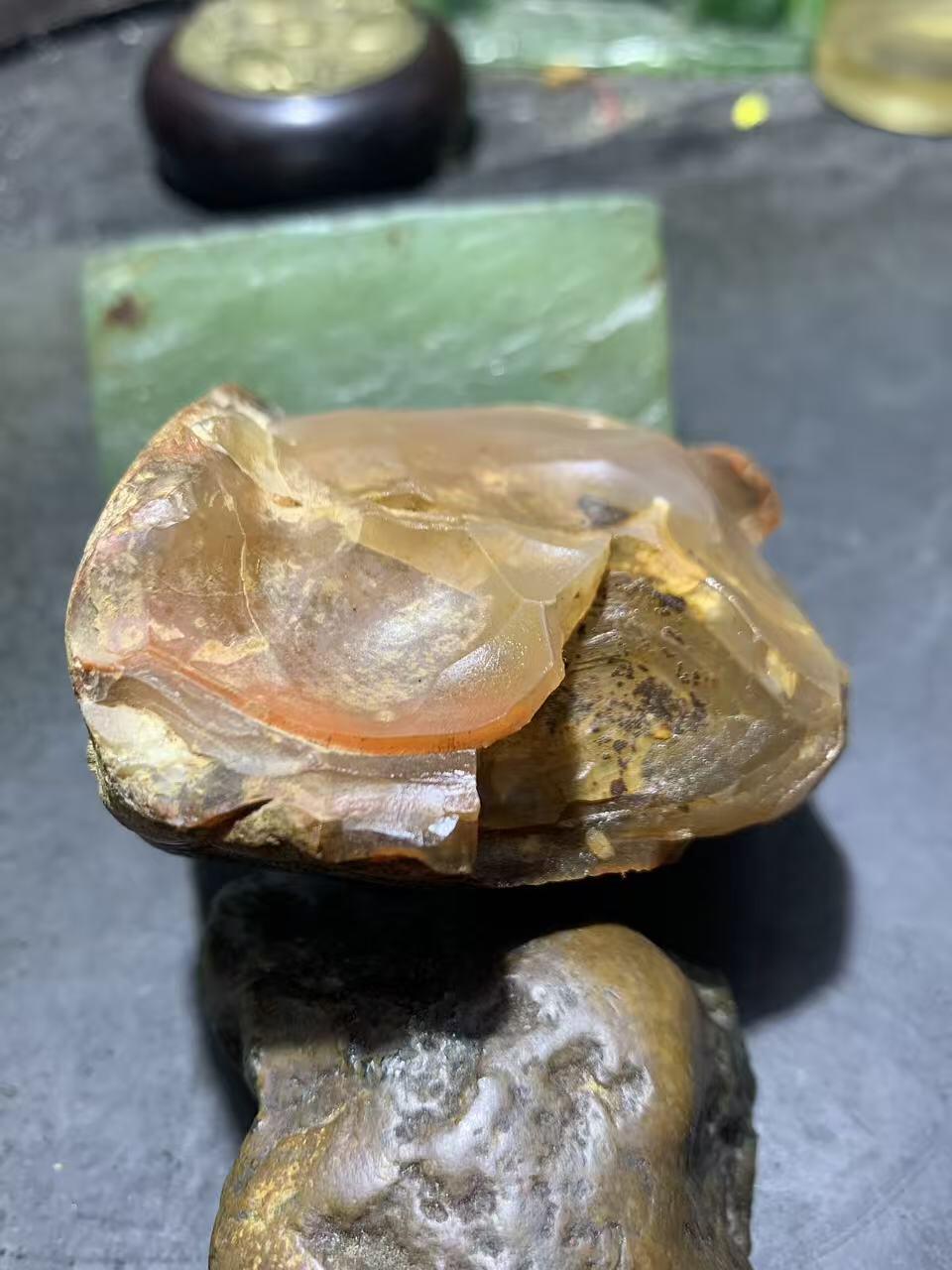 精美川料原皮荔枝冻大开窗料南红玛瑙原石一颗