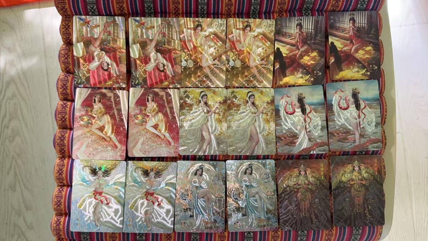 光影卡牌第25期，各家亲签，各家套卡，持续收拍品 妖姬传冷烫粗闪31人物62张