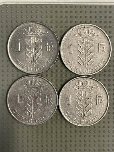 2025年第112场各国散币拍卖（总第112场） - 比利时1法郎法语版4枚