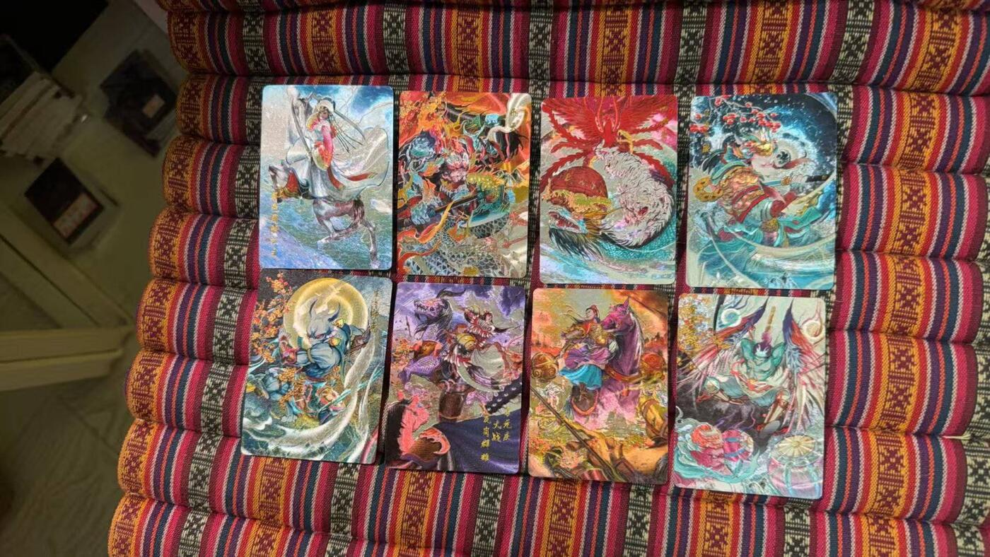 光影卡牌第25期，各家亲签，各家套卡，持续收拍品 百里新艺隋唐特卡半粗8 张